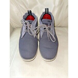 UGG  Shoes Mens Treadlite Hyper Weave Lace Up Grey Size 10 Suede Leather
